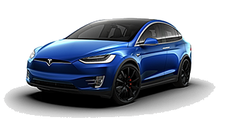 Tesla Model X Modrá
